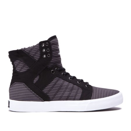 Supra Skytop Svart Høye Sneakers Dame [NO-8-M234]